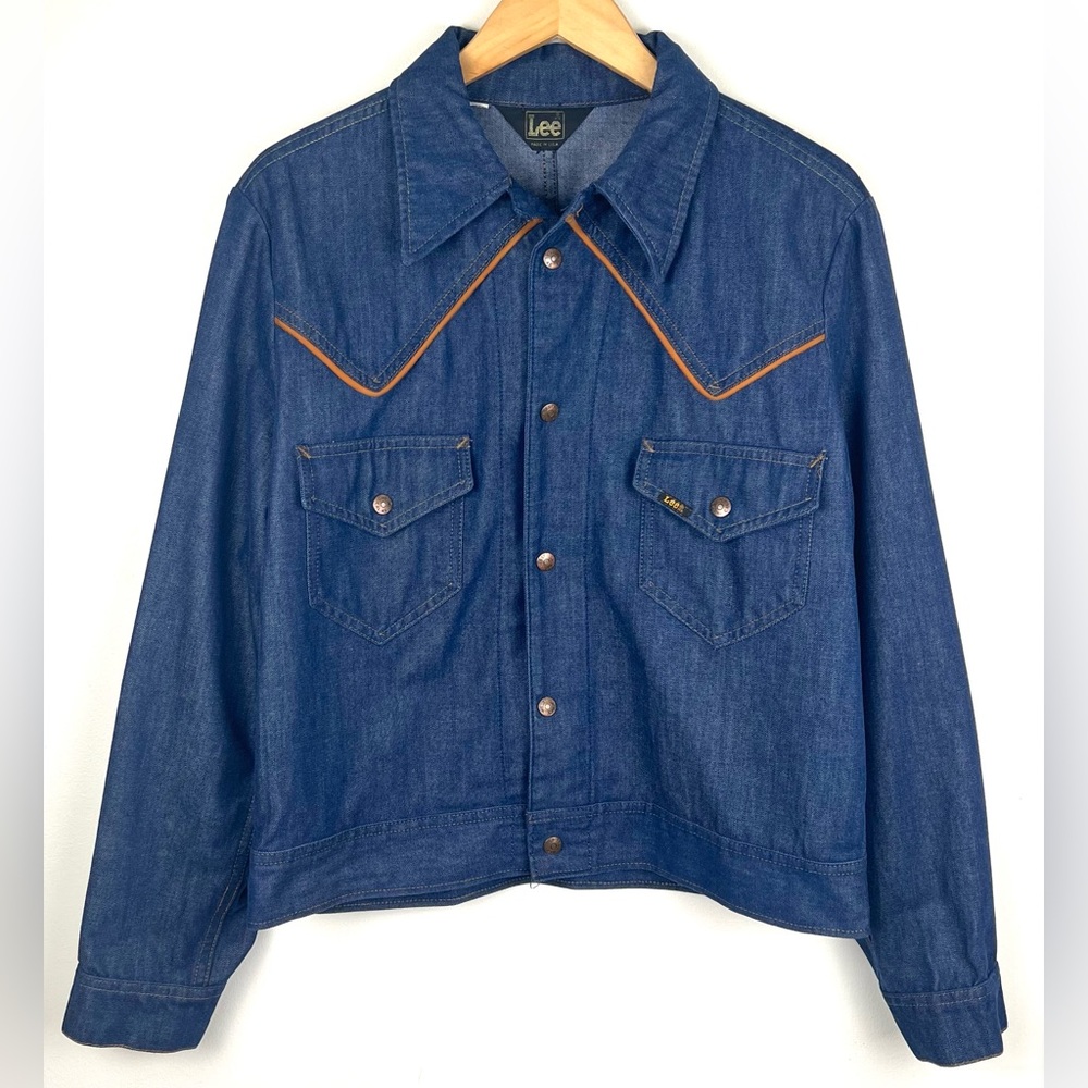 Vintage 70’s 80’s Lee Made in USA Western Cowboy Jean Jacket